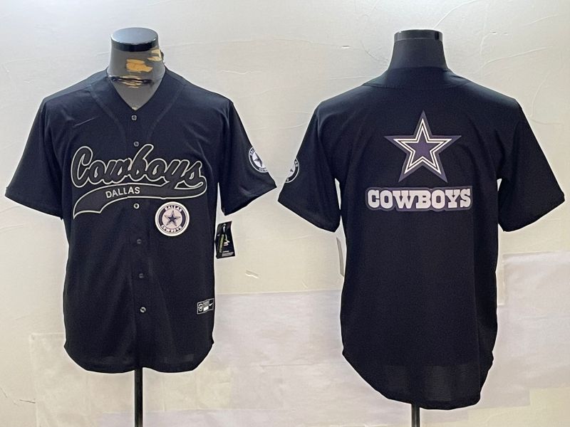 Men Dallas Cowboys Blank Black Joint Name 2024 Nike Limited NFL Jersey style 14->dallas cowboys->NFL Jersey